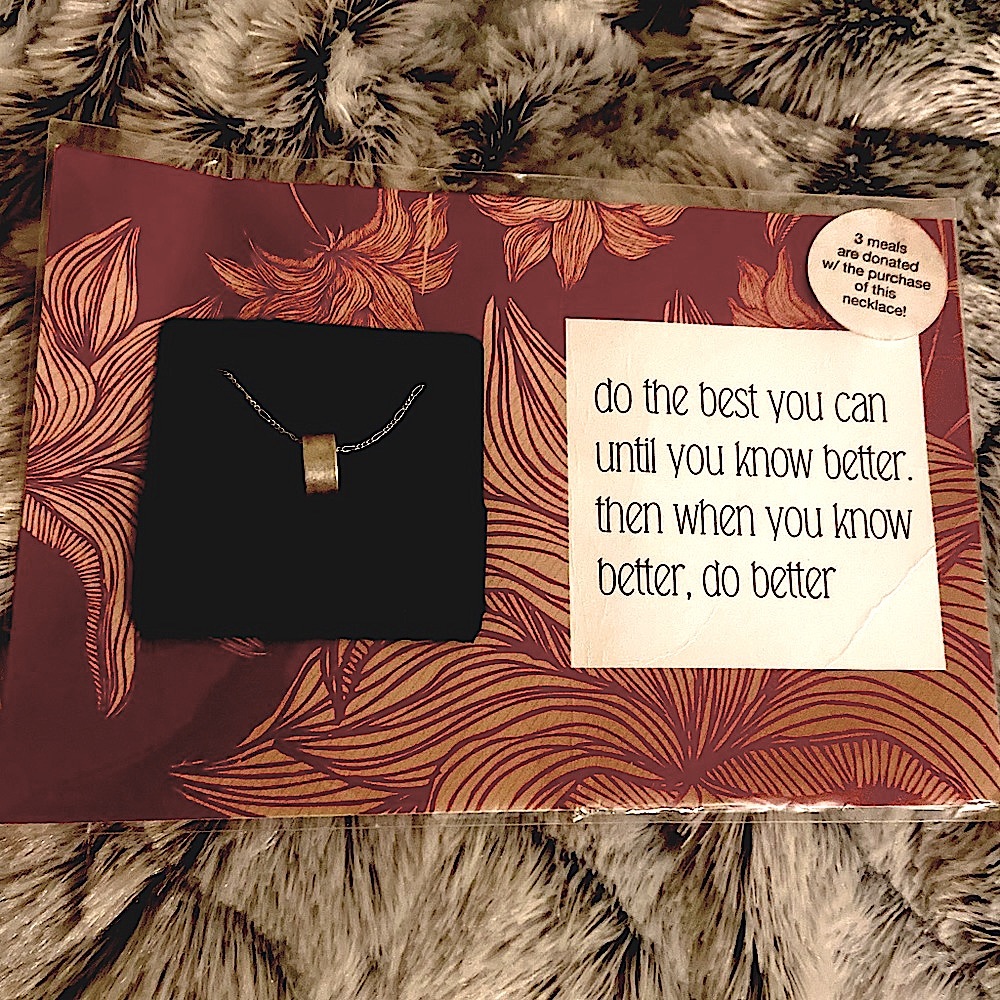 NWT RUTHIE & OLIVE Necklace with a purpose